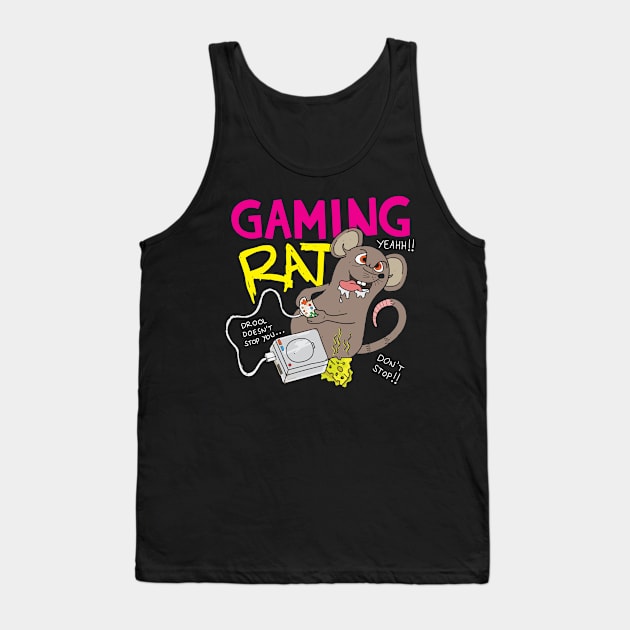 Rat Gamer Tank Top by TomCage